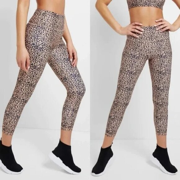 All Fenix Cheetah Camel Sandy 7/8 Leggings New With Tags - Picture 1 of 15